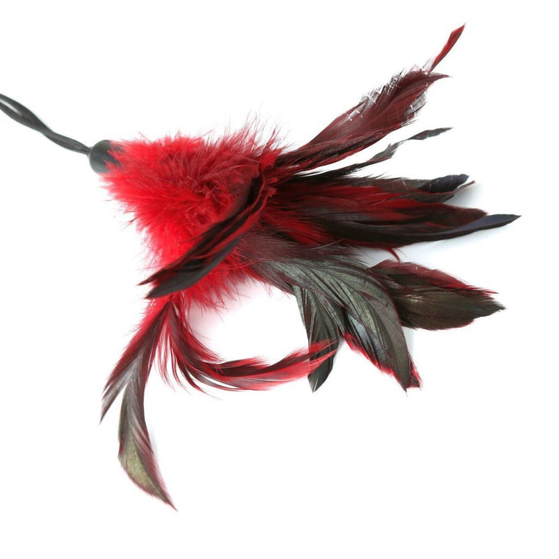 Sportsheets Pleasure Feather Body Tickler Red or Black