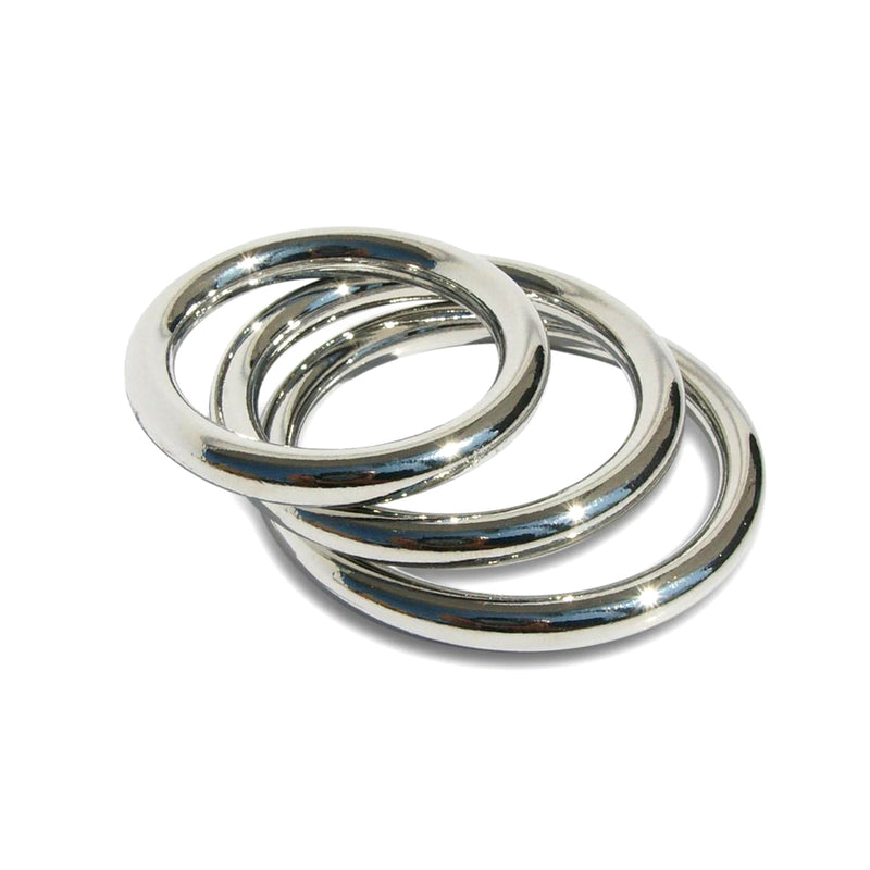 Sportsheets Seamless Metal O-Ring 3-Piece Pack