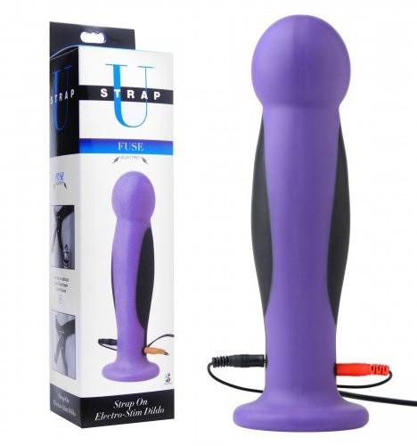 Strap U Fuse Strap On Electro Stim Harness Dildo [Clearance SALE*]