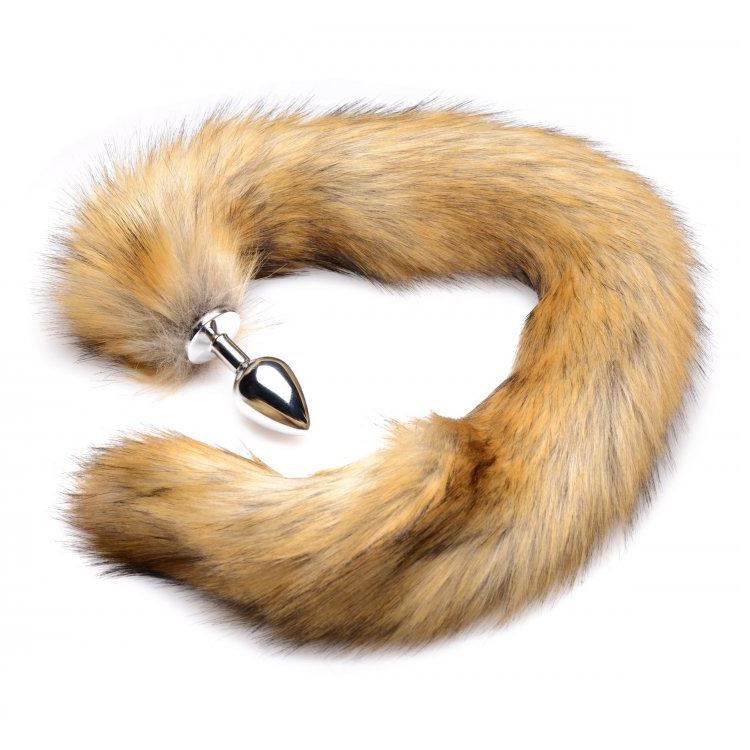 Tailz Extra Long Mink Tail With Metal Anal Plug
