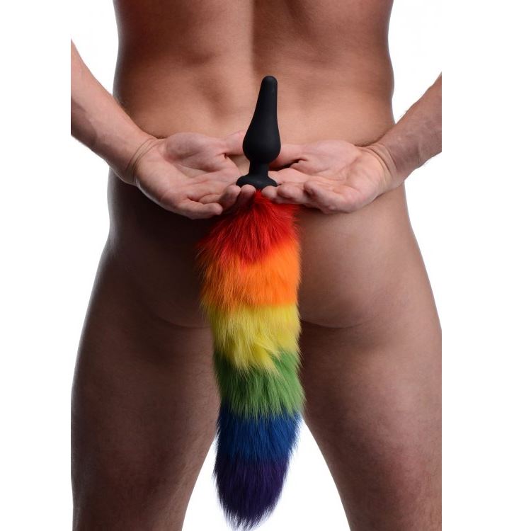 Tailz Rainbow Tail Silicone Anal Plug