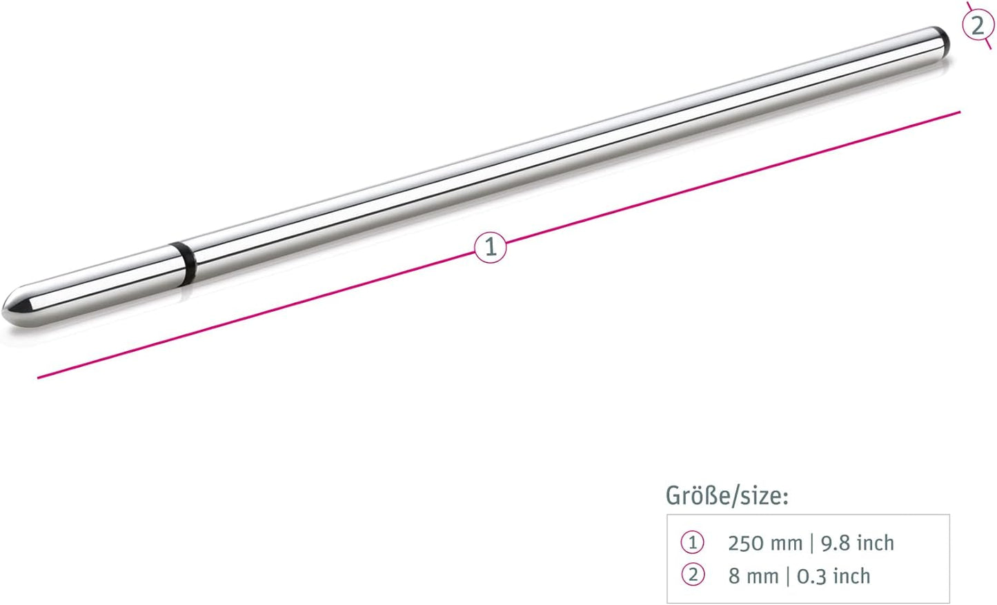 Mystim Thin Finn Urethral Sound E-Stim Dilator