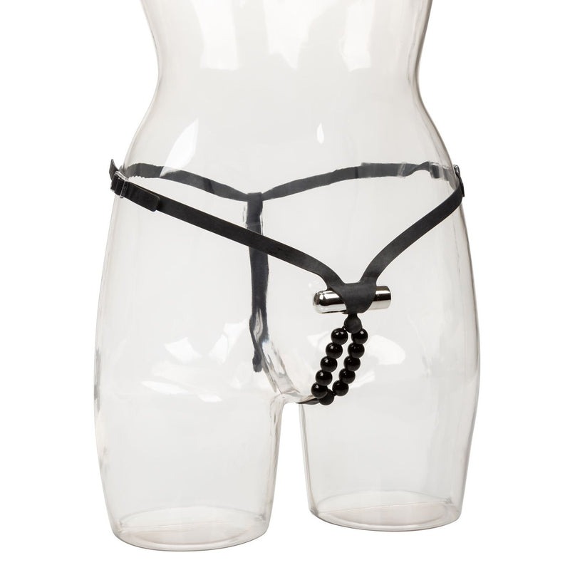 Calexotics Rechargeable Lover's Thong with Pleasure Beads [Clearance*]