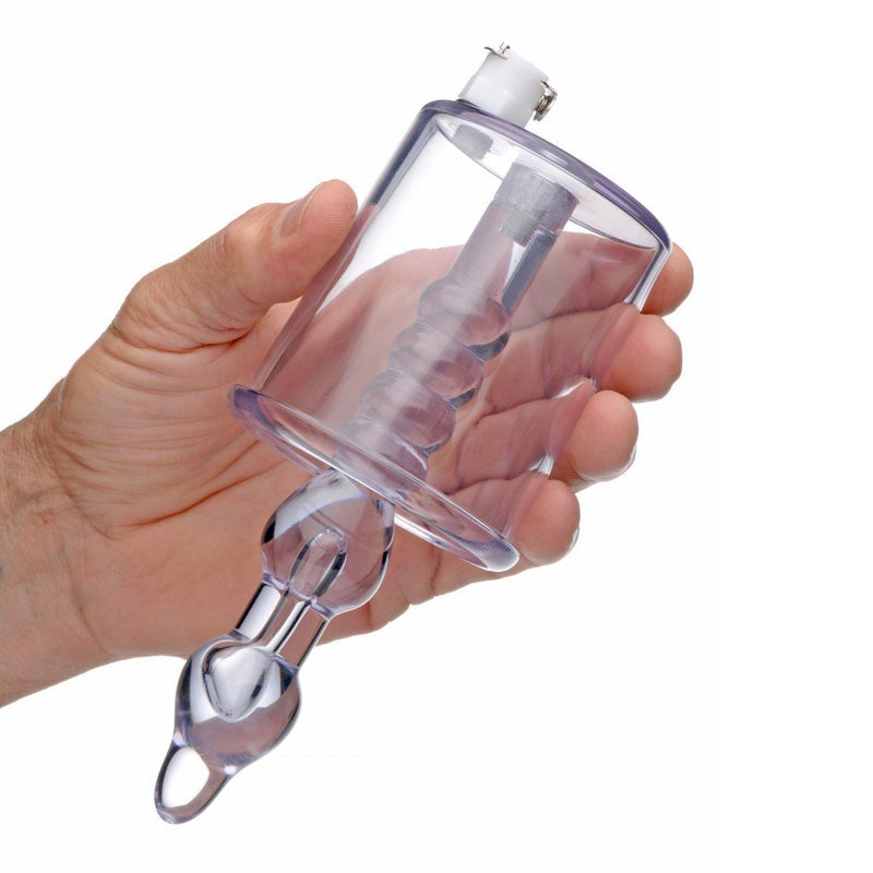Tom Of Finland Anal Rosebud Vacuum with Beaded Rod (Piston Vacuum Pump Not Included)(Authorized Dealer)