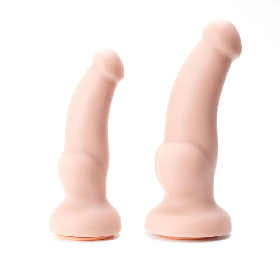 Tracy's Dog Dual Strap On Harness with Detachable Vibrating Dildo Beige