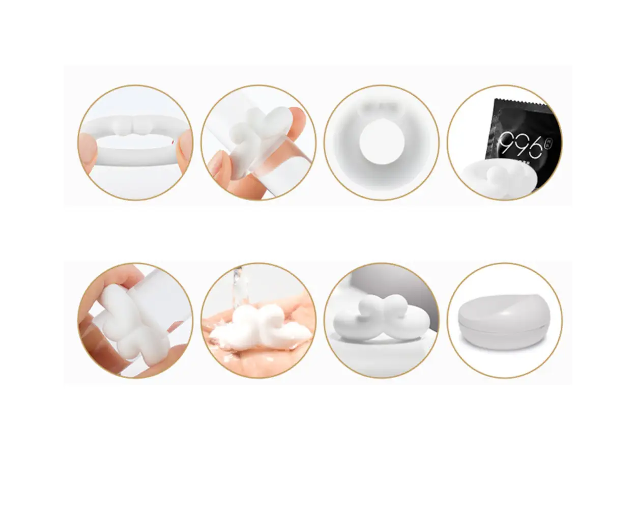 Tryfun Silicone Delay Cock Ring with Case