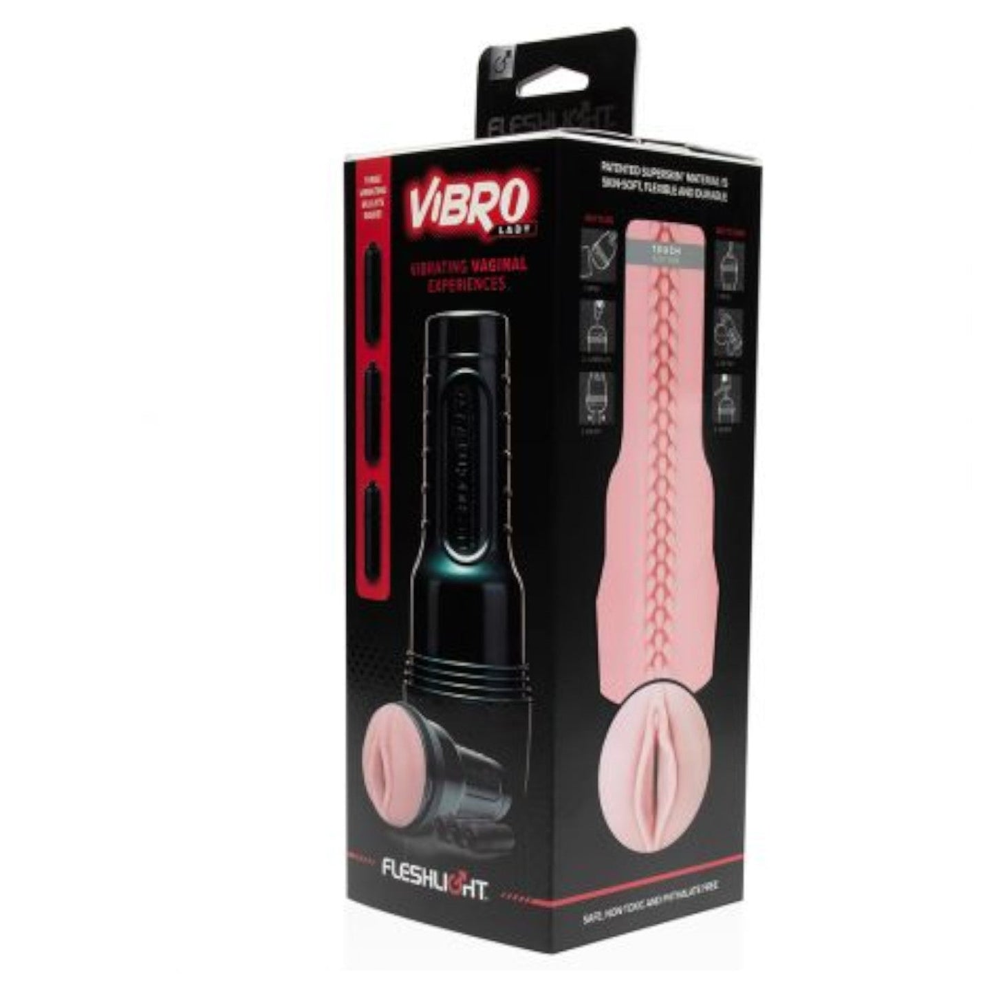 Fleshlight Vibro Pink Lady Touch (New Edition with 3 USB Rechargeable 10 function bullets)