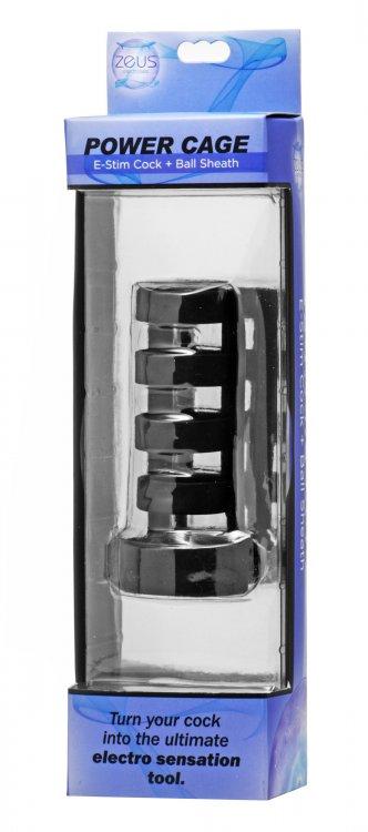 Zeus Power Cage Silicone EStim Cock And Ball Sheath [SALE*]
