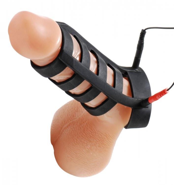 Zeus Power Cage Silicone EStim Cock And Ball Sheath [SALE*]