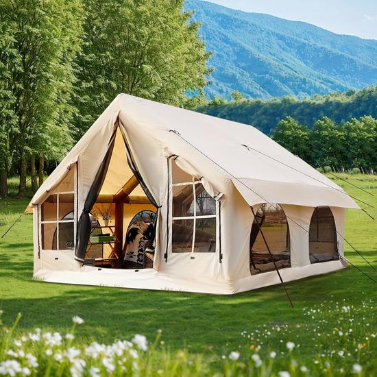 2025 Upgraded 100% Waterproof Inflatable Camping Tent