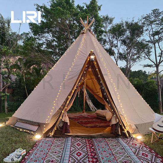Large Luxury Family 8 Person Outdoor Tipi Tent Pyramid Camping Manufacture Tents for Sale